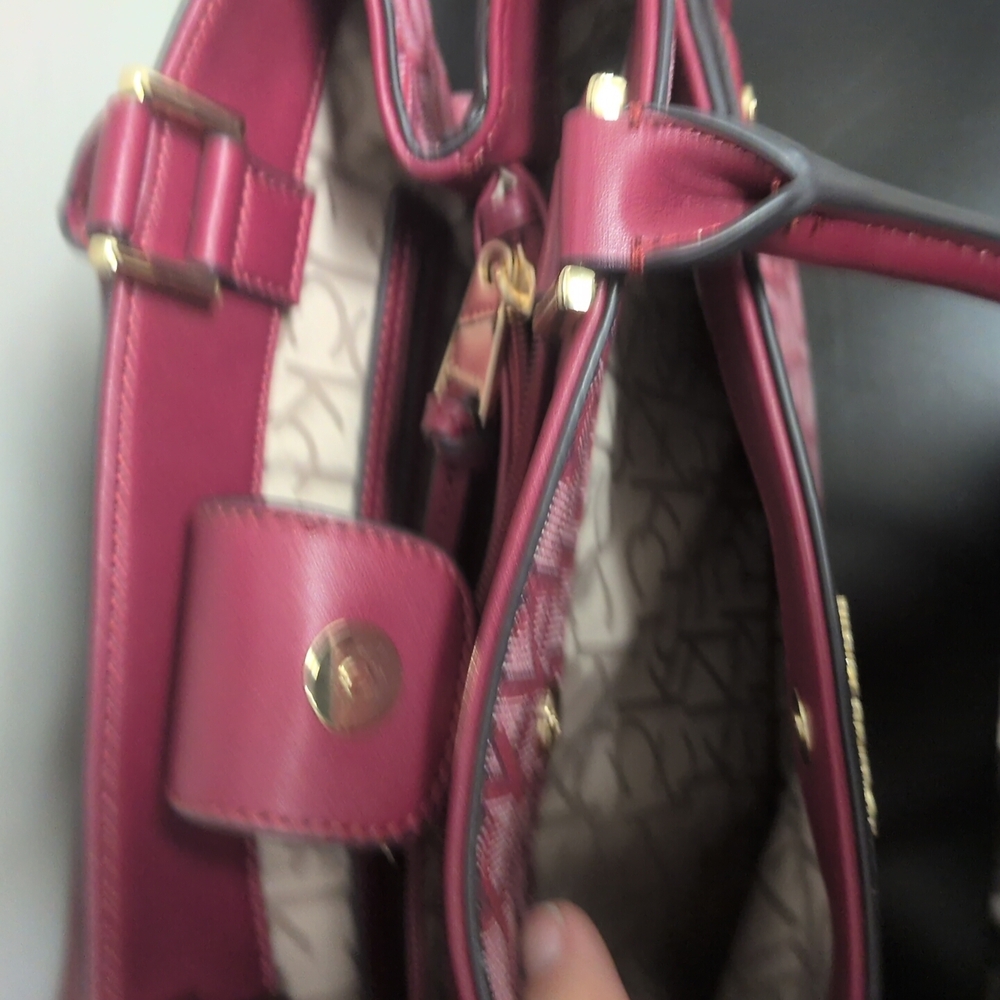 Calvin Klein Pink Monogram Tote Bag - Picture 7 of 13